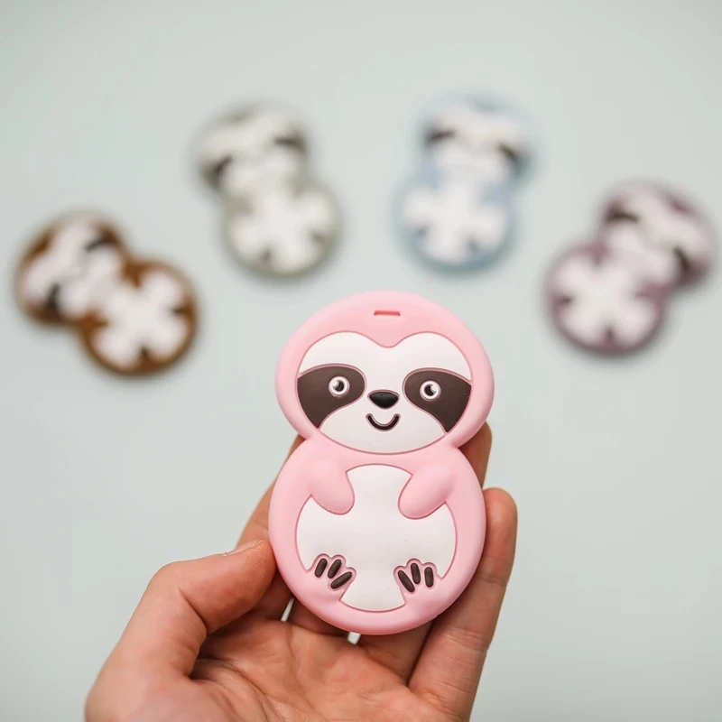 5PCS Baby Silicone Teether Cute Cartoon Sloth Animal Shape Baby Chewing Pandent Accessories DIY Pacifier Clip Teethers Gift
5PCS Baby Silicone Teether Cute Cartoon Sloth Animal Shape Baby Chewing Pandent Accessories DIY Pacifier Clip Teethers Gift