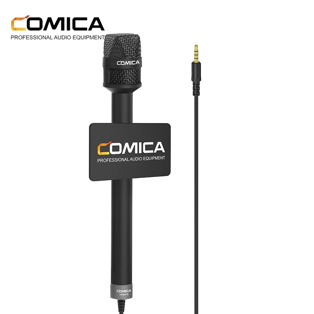 Портативный микрофон для интервью COMICA HRM-S для смартфона, конденсаторный кардиоидный телефонный микрофон для репортера (3,5 мм TRRS)
Портативный микрофон для интервью COMICA HRM-S для смартфона, конденсаторный кардиоидный телефонный микрофон для репортера (3,5 мм TRRS)