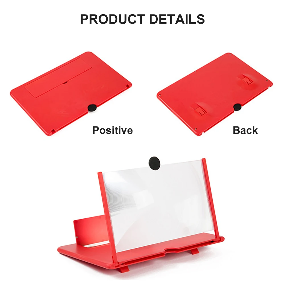 12 inch 3D Mobile Phone Screen Magnifier HD Video Amplifier Stand Bracket with Movie Game Live Magnifying Folding Phone Holder
12 inch 3D Mobile Phone Screen Magnifier HD Video Amplifier Stand Bracket with Movie Game Live Magnifying Folding Phone Holder