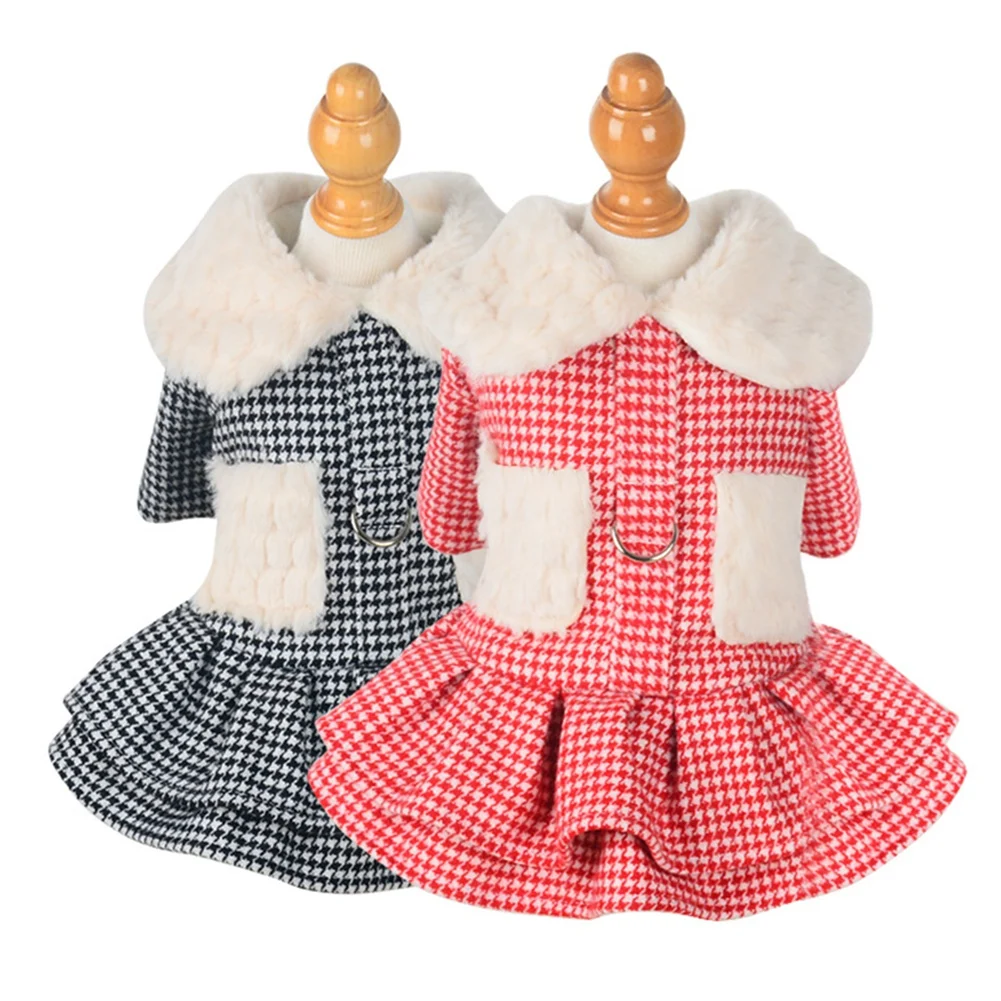 Dog Princess Dress Padded Woolen Coat Thick Tartan Skirt Jacket Puppy Poodle Costume For Small Dogs Winter Clothes
Dog Princess Dress Padded Woolen Coat Thick Tartan Skirt Jacket Puppy Poodle Costume For Small Dogs Winter Clothes
