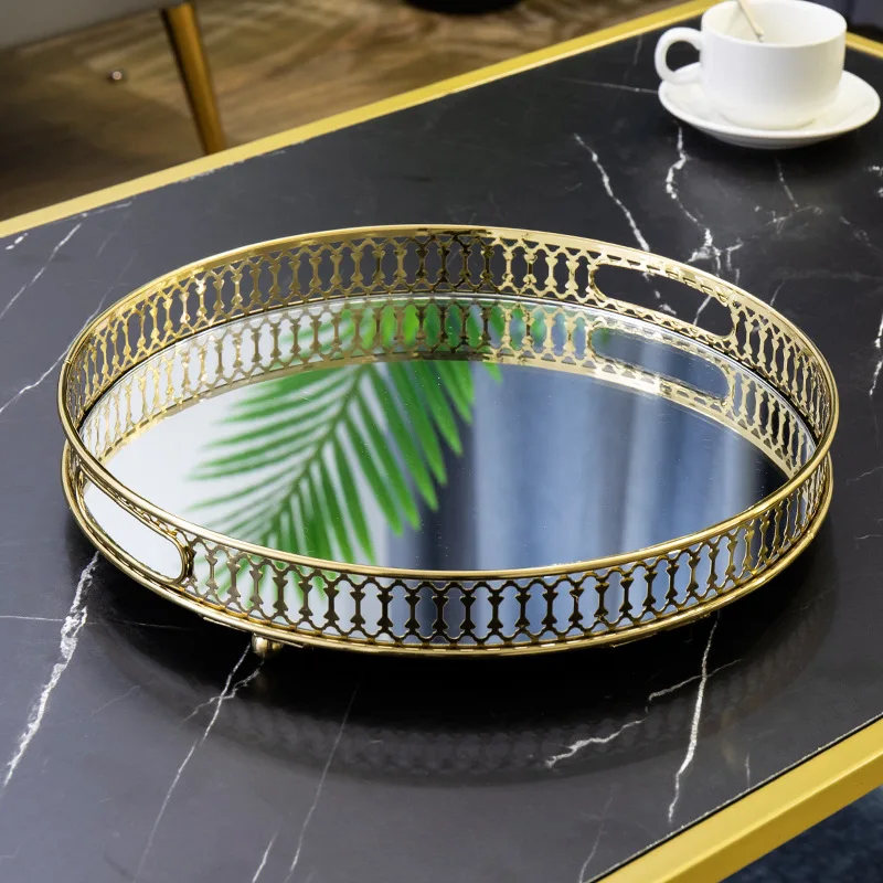 GP32 Storage Trays Metal Tray Decoration Mirror Table Simple Hollow Decoration Plate Jewelry Plate Gold Circular Living Room
GP32 Storage Trays Metal Tray Decoration Mirror Table Simple Hollow Decoration Plate Jewelry Plate Gold Circular Living Room