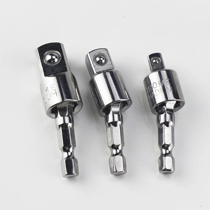 3Pcs Power Drill Sockets Adapter Sets 360Rotatable Hex Shank Impact Driver Socket Adapter Socket to Drill Adapter 1/4" 3/8" 1/2
3Pcs Power Drill Sockets Adapter Sets 360Rotatable Hex Shank Impact Driver Socket Adapter Socket to Drill Adapter 1/4" 3/8" 1/2