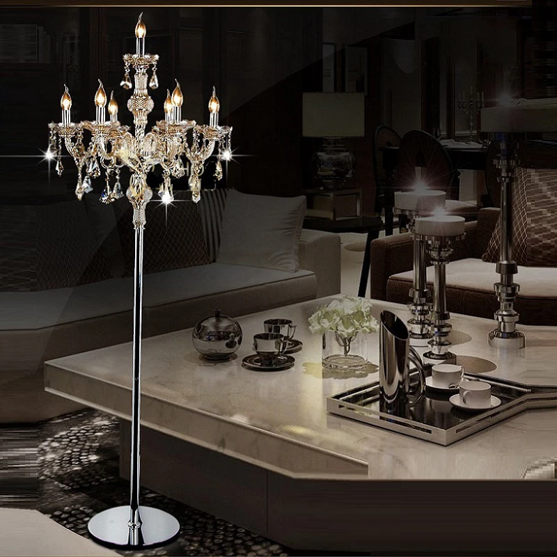 2021 Modern standing lamp crystal fashion modern crystal floor lamp living room lamp bedroom lamp crystal French Abajur cristal
2021 Modern standing lamp crystal fashion modern crystal floor lamp living room lamp bedroom lamp crystal French Abajur cristal