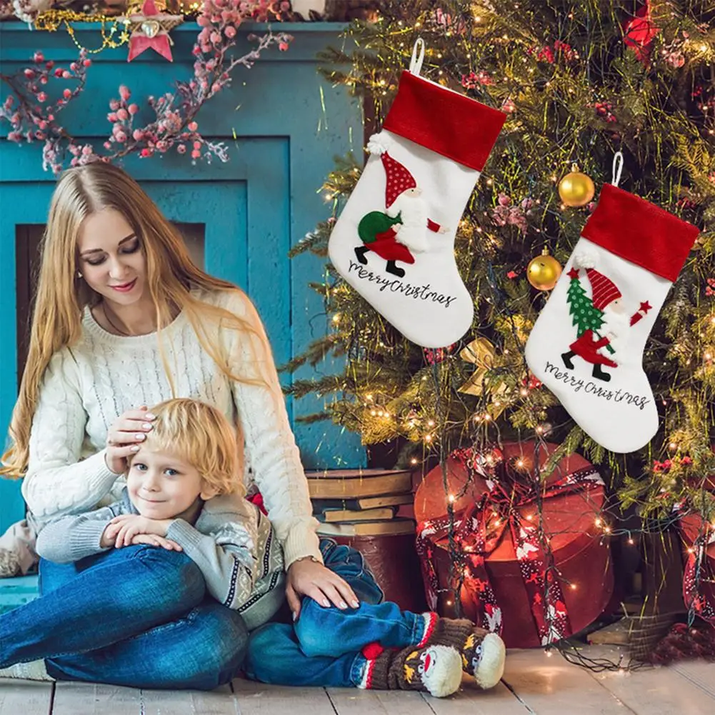 Christmas Stockings Candy Pouch Bag Home Decor Tree Ornaments Children's Gift Bag Party Scene Christmas Tree Hanging 
Christmas Stockings Candy Pouch Bag Home Decor Tree Ornaments Children's Gift Bag Party Scene Christmas Tree Hanging