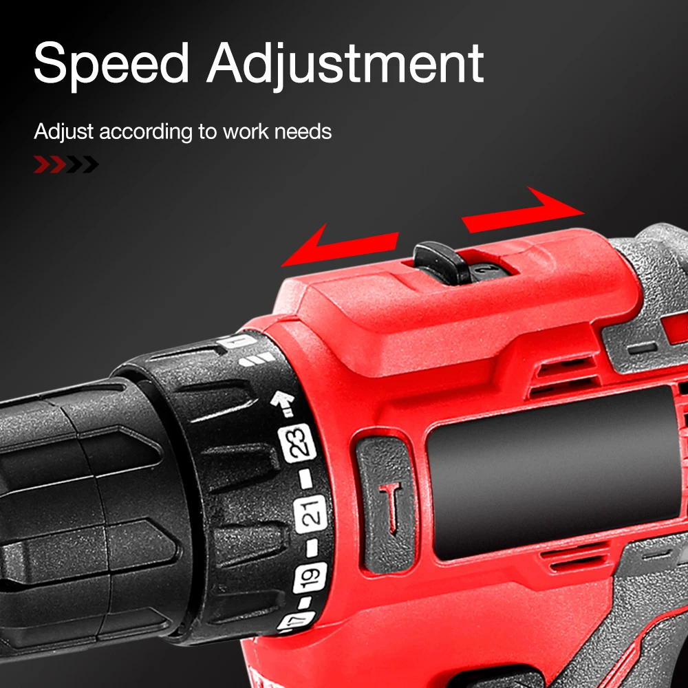 Wireless Rechargeable Hand Drills Household DIY Power Tools Electric Screwdriver Lithium Battery Cordless Drill High-power | Инструменты