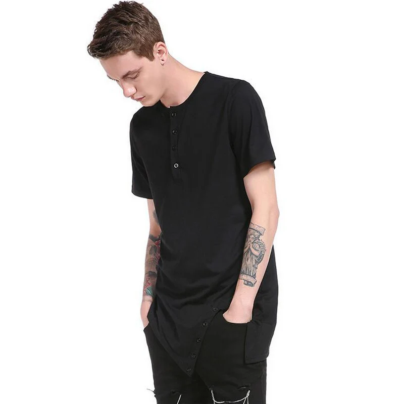 IceLion 2021 летняя футболка для мужчин асимметричным подолом с короткими рукавами