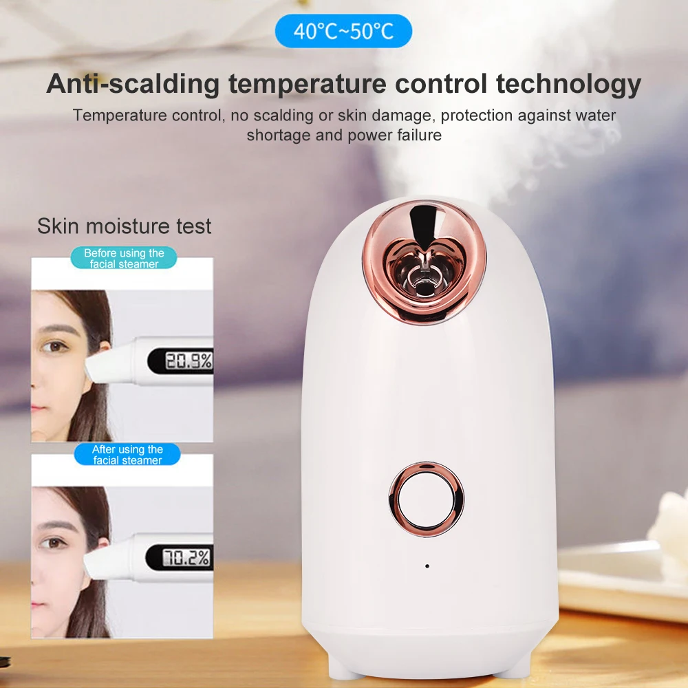 New 180ml Nano Mist Facial Steamer Moisturizing Face Humidifier Skin Cleansing Facial Mist Sprayer Face Sauna Skin Care Device
New 180ml Nano Mist Facial Steamer Moisturizing Face Humidifier Skin Cleansing Facial Mist Sprayer Face Sauna Skin Care Device