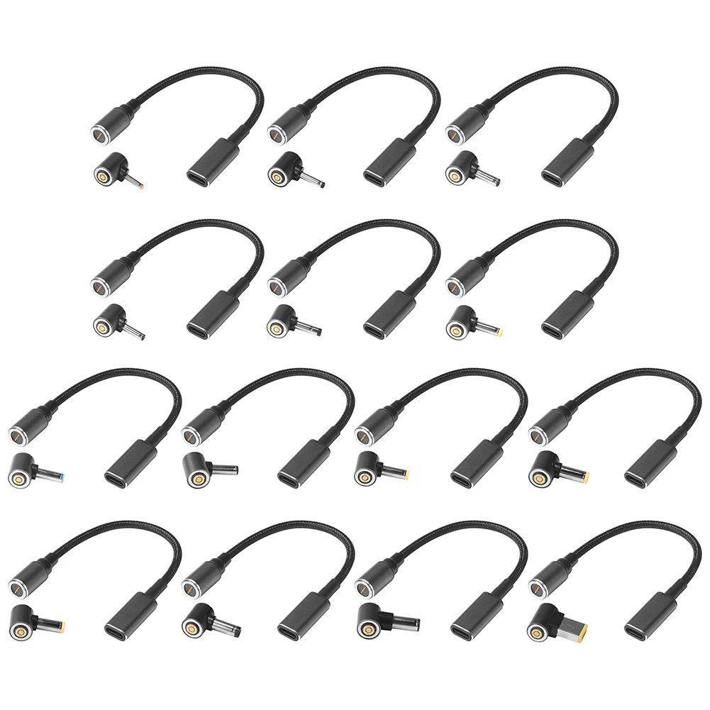 2pcs 17cm Magnetic PD to DC Converter Cord Tinned Copper Braided Nylon Wire Laptop Power Charging Cable with Output Adapter
2pcs 17cm Magnetic PD to DC Converter Cord Tinned Copper Braided Nylon Wire Laptop Power Charging Cable with Output Adapter