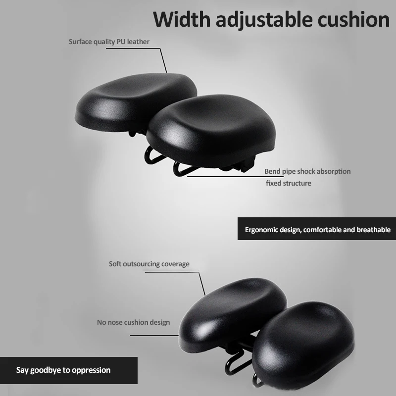 Dual Pads Bicycle Saddle Multi-function Easyseat Ergonomic Comfort Bike Saddles Adjustable Bicycle Cushion For MTB Road Bike 
Dual Pads Bicycle Saddle Multi-function Easyseat Ergonomic Comfort Bike Saddles Adjustable Bicycle Cushion For MTB Road Bike