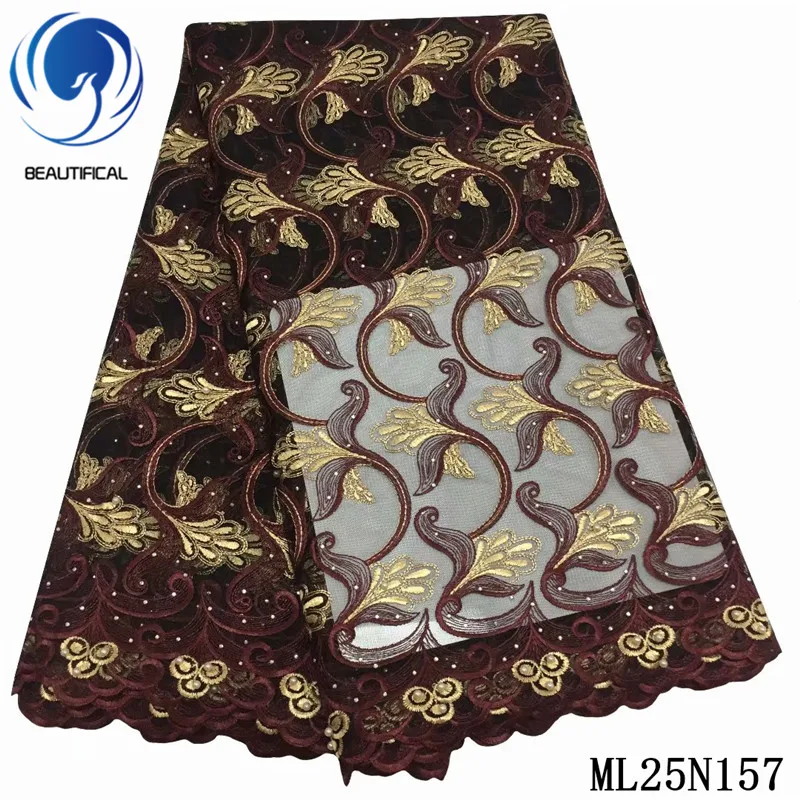 BEAUTIFICAL Lace Tissu Polyester Afrcian 5 Yards Embroidery Cloth French Lace Fabric Tissu ML25N157
BEAUTIFICAL Lace Tissu Polyester Afrcian 5 Yards Embroidery Cloth French Lace Fabric Tissu ML25N157