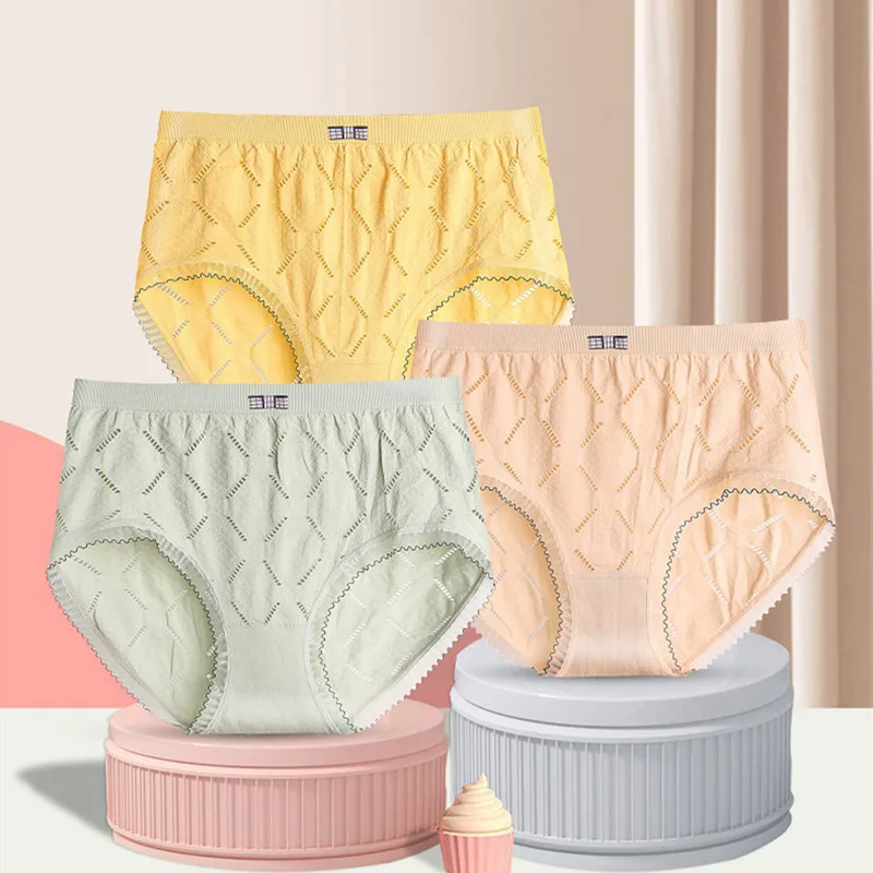 Big Plus Size Comfortable Cotton Panties for Women Underwear Seamless Mid Rise Briefs Underpants Hollow Lingerie
Big Plus Size Comfortable Cotton Panties for Women Underwear Seamless Mid Rise Briefs Underpants Hollow Lingerie