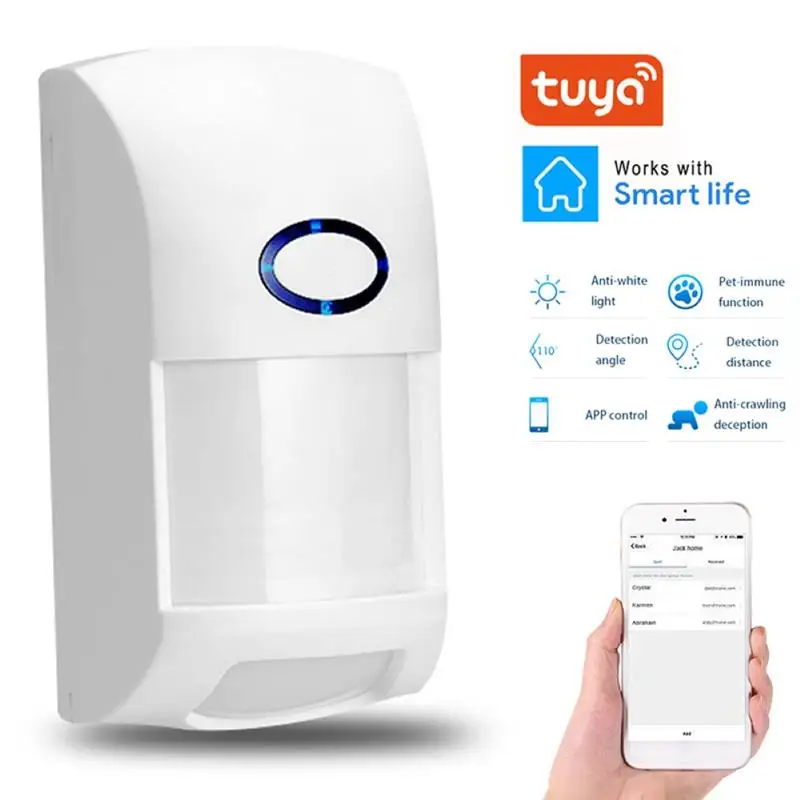 CT60M Smart WiFi Infrared Detector Wireless PIR Pets Alarm APP Control Motion Detector Sensor for Home Pet Shop Security System
CT60M Smart WiFi Infrared Detector Wireless PIR Pets Alarm APP Control Motion Detector Sensor for Home Pet Shop Security System