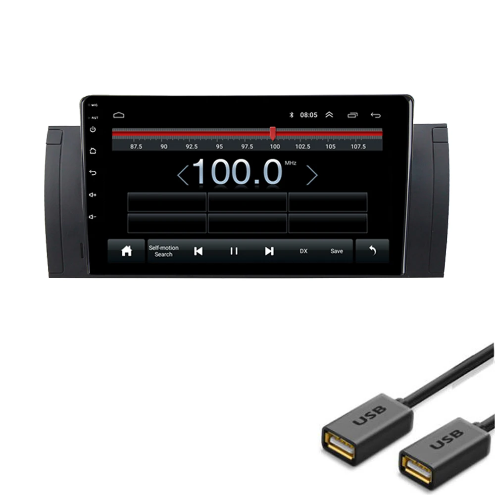 R-way Android автомобильный DVD для BMW X5 E39 E53 1999 2000 -2005 2006 2G + 32G Радио Мультимедиа Видео