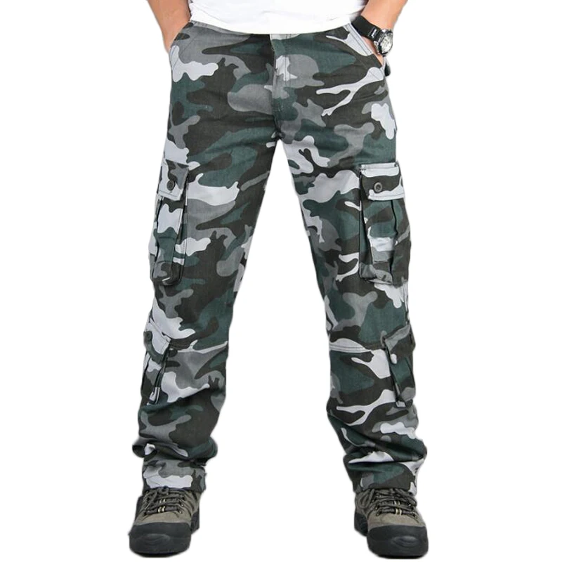 Camo Pants Men Military Multi Pocket Cargo Trousers Hip Hop Joggers Urban Overalls Outwear Camouflage Tactical Pants Wholesale
Camo Pants Men Military Multi Pocket Cargo Trousers Hip Hop Joggers Urban Overalls Outwear Camouflage Tactical Pants Wholesale
