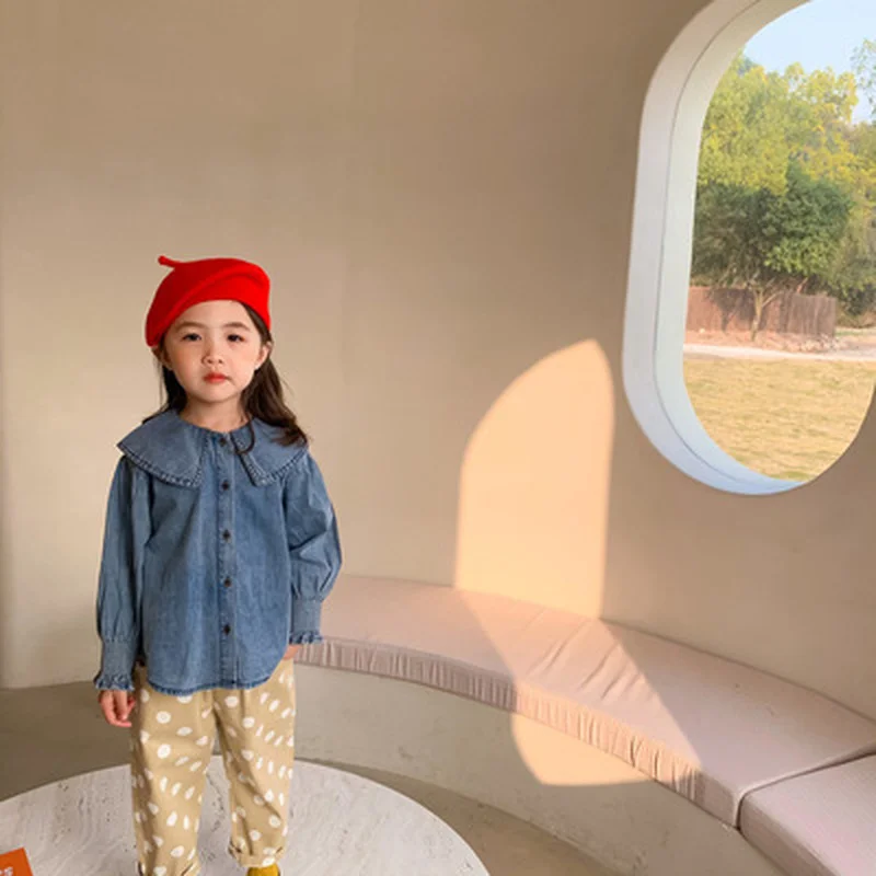 Children's shirts 2021 spring boys and girls thin denim shirts children's casual lapel shirts siblings
Children's shirts 2021 spring boys and girls thin denim shirts children's casual lapel shirts siblings