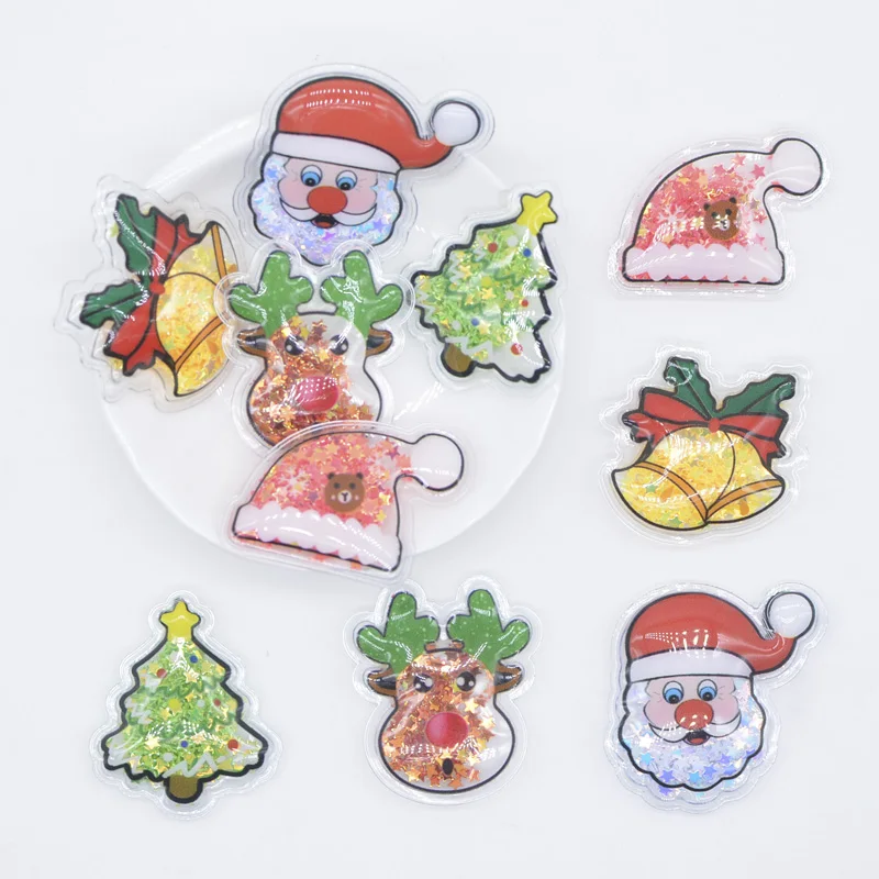 24Pcs Printed Christmas Series Filling Shake Sequins Appliques for Handmade Headwear Hair Clips Band Bow Decor Accessories N00
24Pcs Printed Christmas Series Filling Shake Sequins Appliques for Handmade Headwear Hair Clips Band Bow Decor Accessories N00