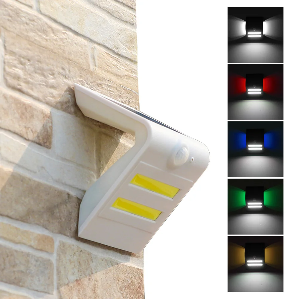 Solar Motion Detection Wall Lamp IP65 Three Lighting Mode Black/White Shell Main Light Source White Light+Atmosphere Light Color 
Solar Motion Detection Wall Lamp IP65 Three Lighting Mode Black/White Shell Main Light Source White Light+Atmosphere Light Color