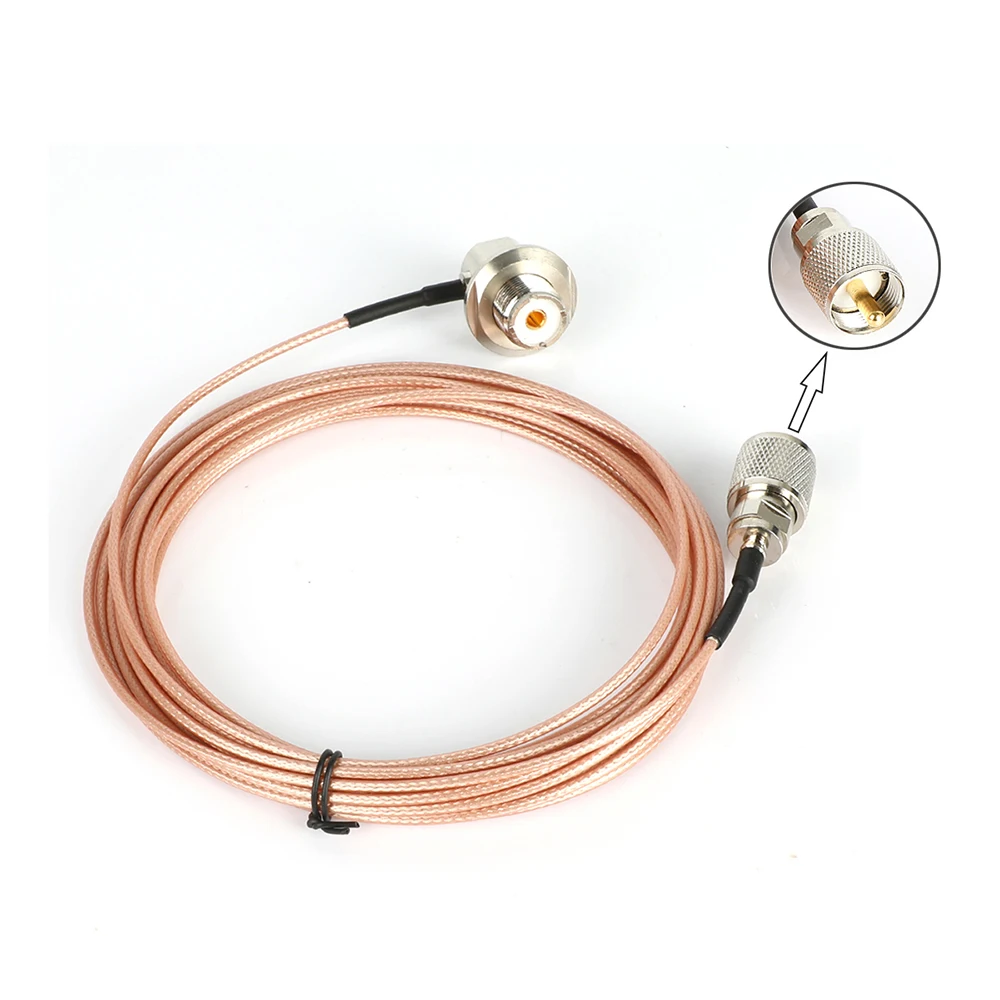 16.4FT/5M 316 Coaxial Cable UHF/PL-259 Male to Female for QYT KT-8900 YAESU ICOM KENWOOD Mobile Radio Walkie Talkie Antenna
16.4FT/5M 316 Coaxial Cable UHF/PL-259 Male to Female for QYT KT-8900 YAESU ICOM KENWOOD Mobile Radio Walkie Talkie Antenna