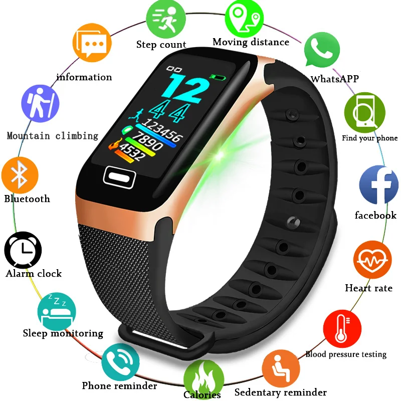 

LIGE-reloj inteligente para hombre y mujer, accesorio de pulsera resistente al agua con control del ritmo cardaco y de la