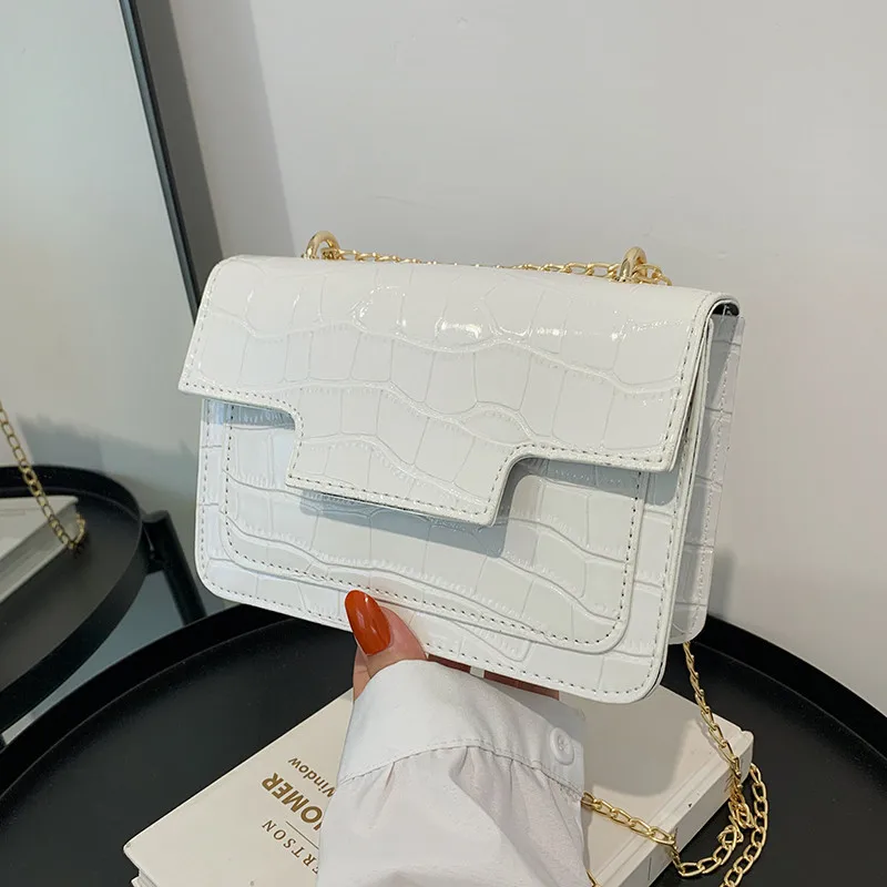 Shoulder Bags Square Handbags Summer Beach Messenger Bags Ladies Fashion Chain Crossbody Bag Crocodile Grain For Women
Shoulder Bags Square Handbags Summer Beach Messenger Bags Ladies Fashion Chain Crossbody Bag Crocodile Grain For Women