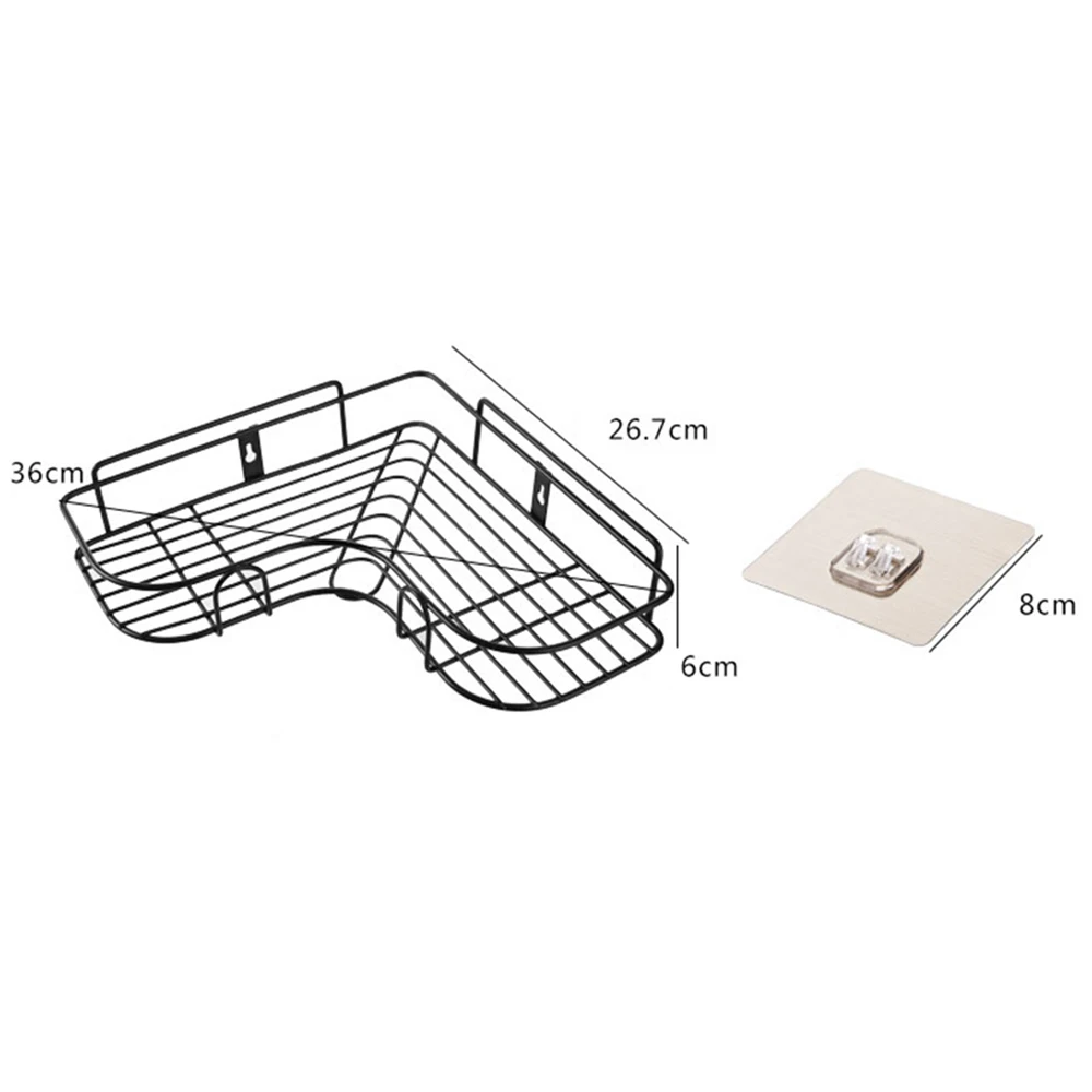 PET+SEBS+PS+ Wrought Iron Punch-Free Shower Caddy Non Rust Wall Mount Bathroom Corner Shelf Storage Tidy
PET+SEBS+PS+ Wrought Iron Punch-Free Shower Caddy Non Rust Wall Mount Bathroom Corner Shelf Storage Tidy
