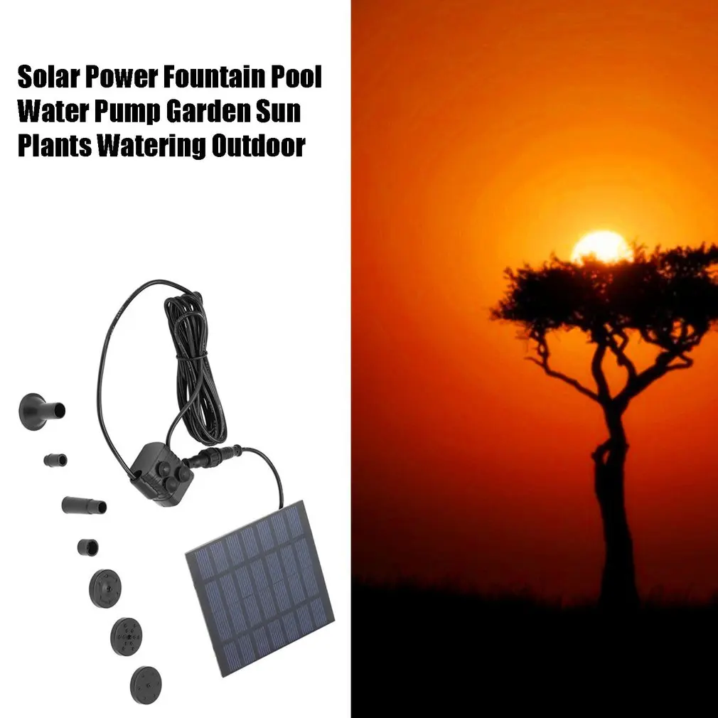 Solar Power Water Pump Garden Sun plants watering outdoor water Fountain Pool Pump Decor
Solar Power Water Pump Garden Sun plants watering outdoor water Fountain Pool Pump Decor
