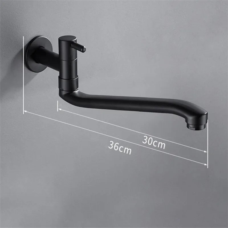 Wall Mounted Lengthen Washing Machine Tap Mop Pool Tap Stainless Black Color Garden Outdoor Water Modern Kitchen Bathroom Faucet
Wall Mounted Lengthen Washing Machine Tap Mop Pool Tap Stainless Black Color Garden Outdoor Water Modern Kitchen Bathroom Faucet