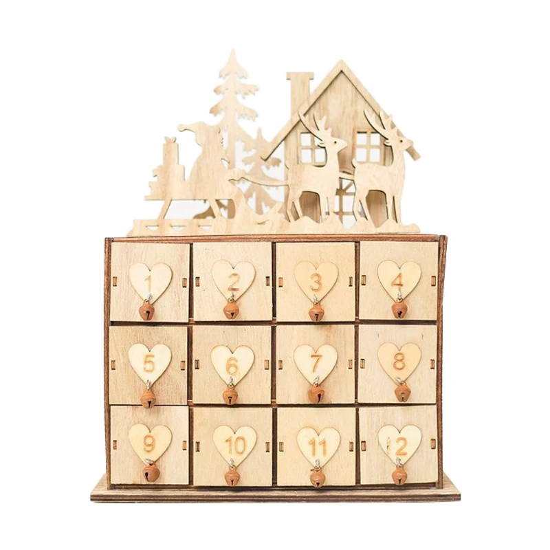 Vintage Wooden Christmas Storage Box Ornaments Number Countdown Calendar Family Home Calendar Holiday Gifts for Children
Vintage Wooden Christmas Storage Box Ornaments Number Countdown Calendar Family Home Calendar Holiday Gifts for Children