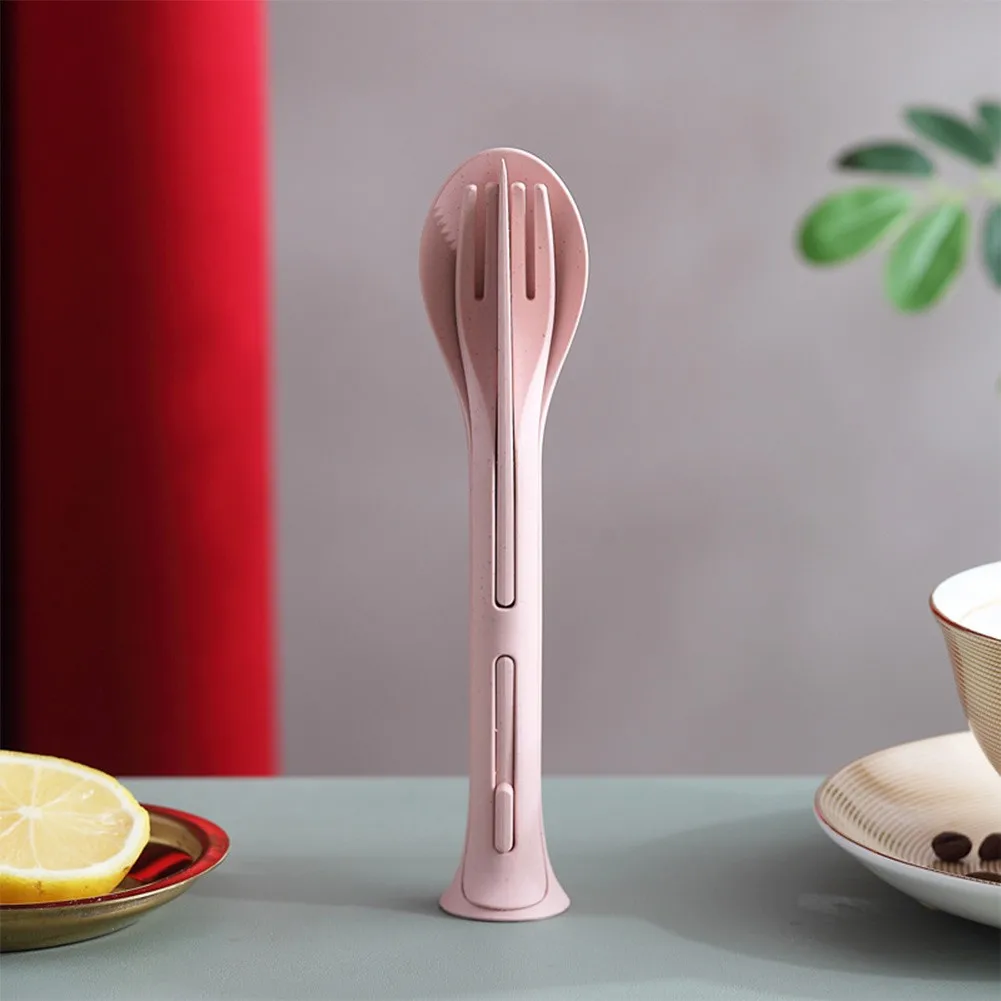 3 Pieces/set 3 In 1 Travel Portable Cutlery Set Japanese Wheat Straw Kn-ife And Fork Spoon Student Cutlery Set Kitchen Cutlery
3 Pieces/set 3 In 1 Travel Portable Cutlery Set Japanese Wheat Straw Kn-ife And Fork Spoon Student Cutlery Set Kitchen Cutlery