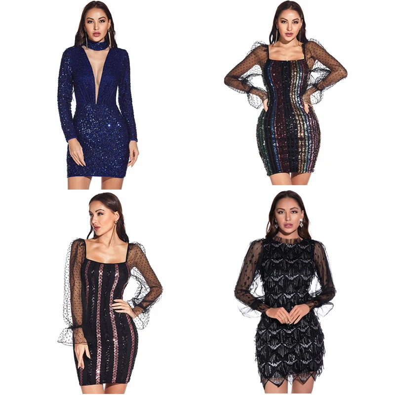 BAZIIINGAAA Luxury Evening Dresses V-Neck Long Sleeves Straight Knee-Length Sequin 2022 New for Sequined Sexy Prom Dress Women 
BAZIIINGAAA Luxury Evening Dresses V-Neck Long Sleeves Straight Knee-Length Sequin 2022 New for Sequined Sexy Prom Dress Women