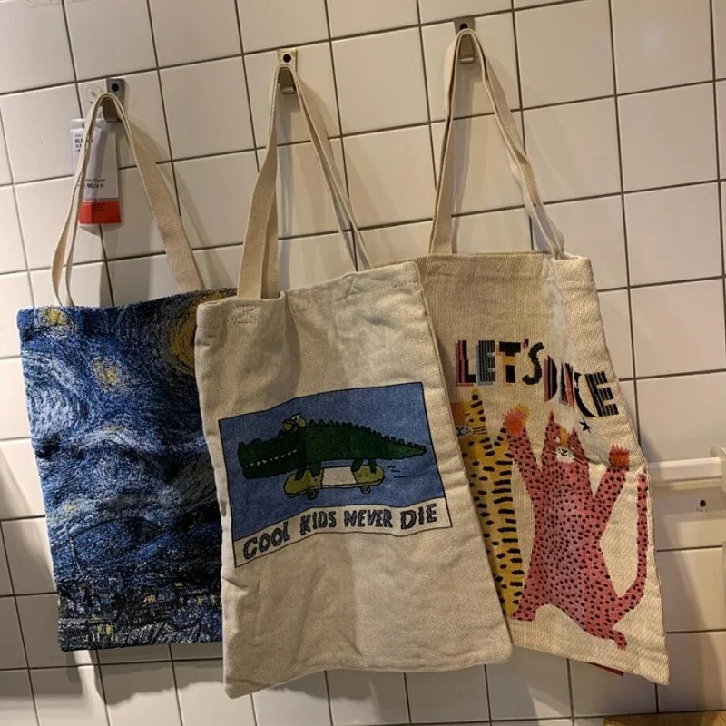 Fashion Reusable Canvas Bag Jacquard Printing Shopping Bag Large Folding Tote Unisex Jacquard Canvas Tote Bag Girls Shopping Bag
Fashion Reusable Canvas Bag Jacquard Printing Shopping Bag Large Folding Tote Unisex Jacquard Canvas Tote Bag Girls Shopping Bag