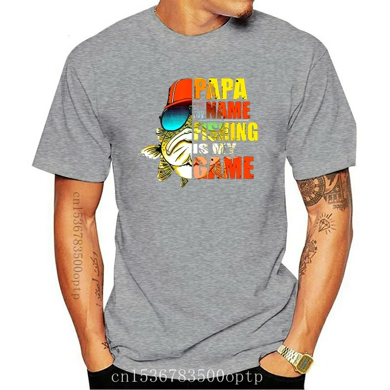 New Papa Is My Name Fishing Is My Game Fathers Day Funny Vintage Black T-Shirt S-3Xl Casual Tee Shirt 
New Papa Is My Name Fishing Is My Game Fathers Day Funny Vintage Black T-Shirt S-3Xl Casual Tee Shirt