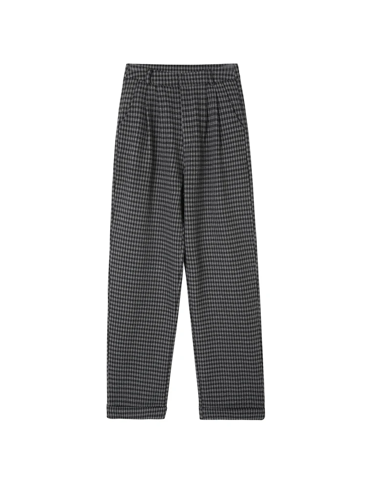 Black Mini Plaid Pants Women Trousers Vintage High Waist Large Plus Size Casual
Black Mini Plaid Pants Women Trousers Vintage High Waist Large Plus Size Casual