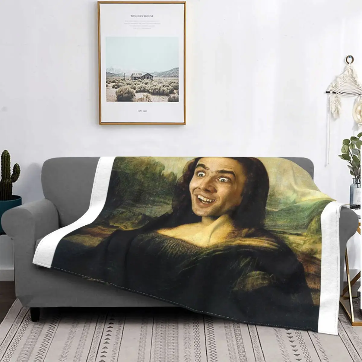 Manta de tela escoa para cama, colcha para sofra, a cuadros, de la Mona Lisa de la jaula
Manta de tela escoa para cama, colcha para sofra, a cuadros, de la Mona Lisa de la jaula