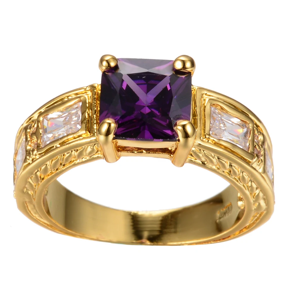 Elegant Female Purple Square Crystal Ring Yellow Gold Color Wedding Rings For Women Promise Love Engagement Ring
Elegant Female Purple Square Crystal Ring Yellow Gold Color Wedding Rings For Women Promise Love Engagement Ring