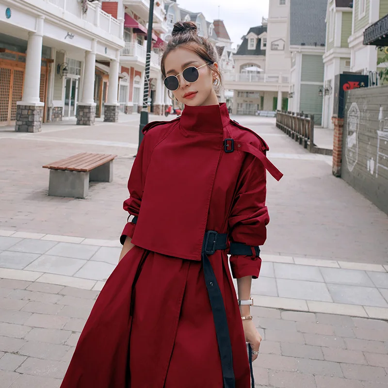 Women's Windbreaker Spring Autumn Long Korean Fashion Big Size Ladies Cloak Loose Lapel Casual High-end New Trench Coat Female
Women's Windbreaker Spring Autumn Long Korean Fashion Big Size Ladies Cloak Loose Lapel Casual High-end New Trench Coat Female