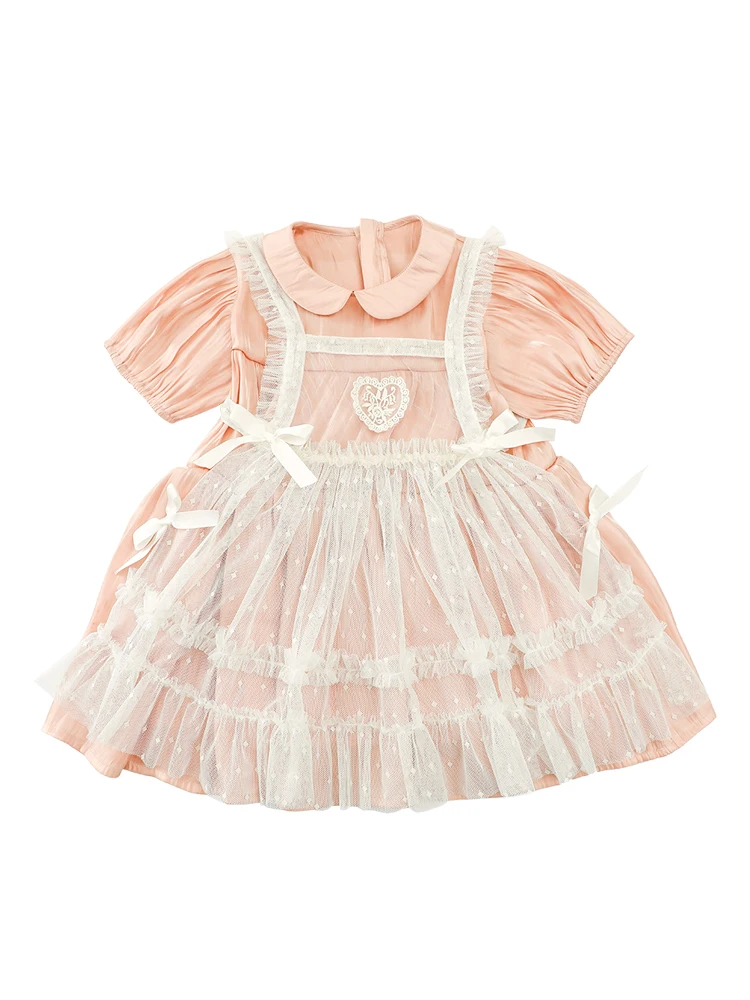 Girls Fashion Sweet Clothes Lolita New Summer Children Short Sleeve Cute Breathable Princess Dress
Girls Fashion Sweet Clothes Lolita New Summer Children Short Sleeve Cute Breathable Princess Dress