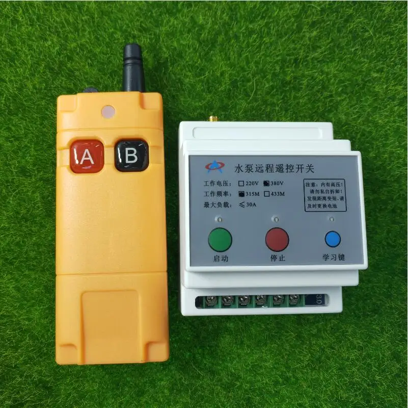 AC380V 1CH RF Wireless Remote Control Switch for high Water pump remote motor controller
AC380V 1CH RF Wireless Remote Control Switch for high Water pump remote motor controller