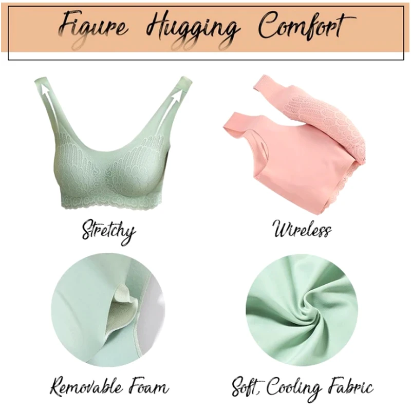 5 Colors Bras for Women Hot 2020 Newest 5D Wireless Contour Bra Lace Breathable Underwear Seamless for Sports Yoga Running
5 Colors Bras for Women Hot 2020 Newest 5D Wireless Contour Bra Lace Breathable Underwear Seamless for Sports Yoga Running