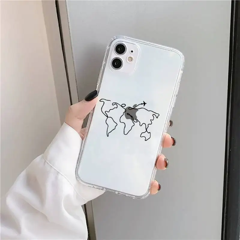 World map travl airplane pattern Phone Case Transparent for iPhone 11 12 mini pro XS MAX 8 7 6 6S Plus X 5S SE 2020 XR
World map travl airplane pattern Phone Case Transparent for iPhone 11 12 mini pro XS MAX 8 7 6 6S Plus X 5S SE 2020 XR