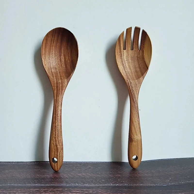 2 шт./компл. деревянная ложка для фруктов и салатов, вилка из натурального дерева, столовая ложка с длинной ручкой, кухонная утварь
2 шт./компл. деревянная ложка для фруктов и салатов, вилка из натурального дерева, столовая ложка с длинной ручкой, кухонная утварь