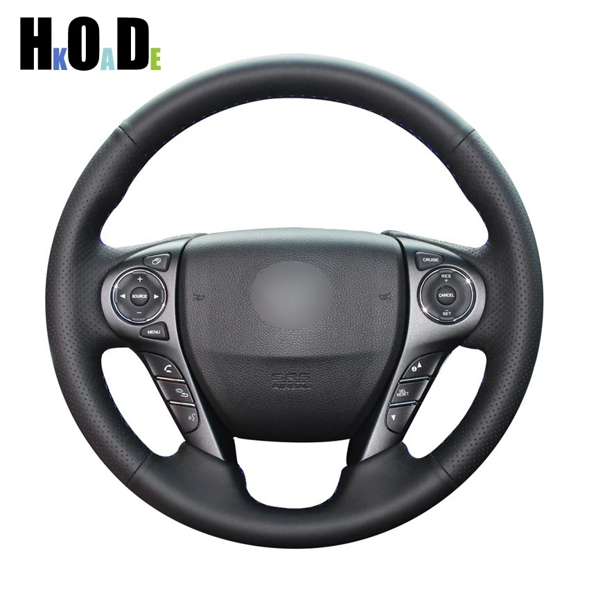 Black Artificial Leather Hand-Stitched Steering Wheel Cover for Honda Accord 9 2013 2014 2015 2016 2017 Crosstour 2013 2014 2015
Black Artificial Leather Hand-Stitched Steering Wheel Cover for Honda Accord 9 2013 2014 2015 2016 2017 Crosstour 2013 2014 2015
