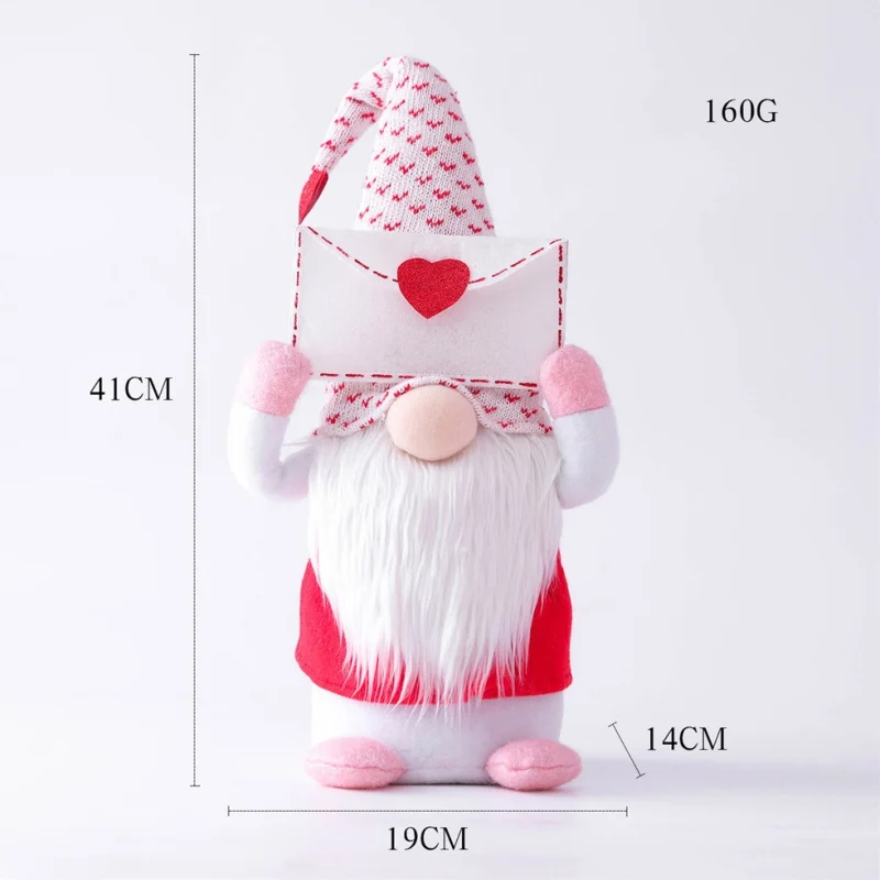 Envelope Love Faceless Dwarf Rudolph's Valentine's Day Doll Window Prop Decoration Doll Decoration
Envelope Love Faceless Dwarf Rudolph's Valentine's Day Doll Window Prop Decoration Doll Decoration