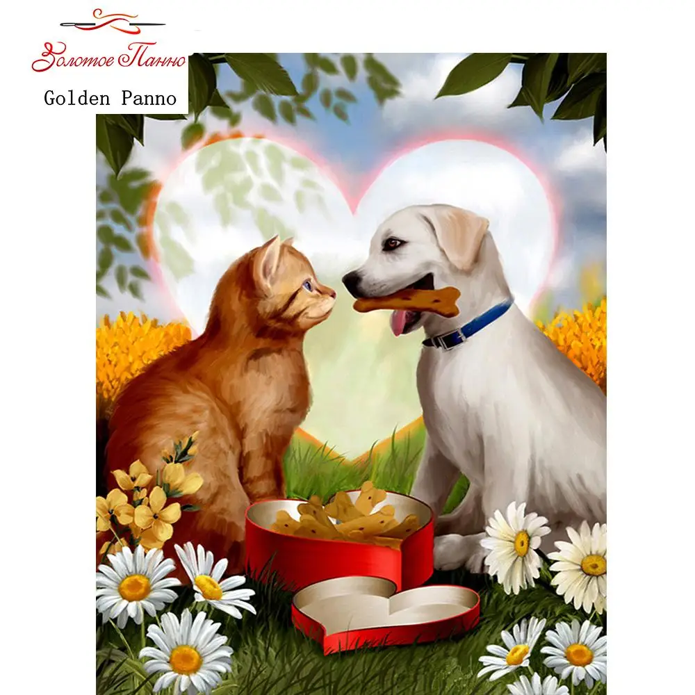 Алмазная вышивка «сделай сам» Стразы Вышивка алмазная живопись животные мозаика домашний декор изображения кота и собаки
Алмазная вышивка «сделай сам» Стразы Вышивка алмазная живопись животные мозаика домашний декор изображения кота и собаки