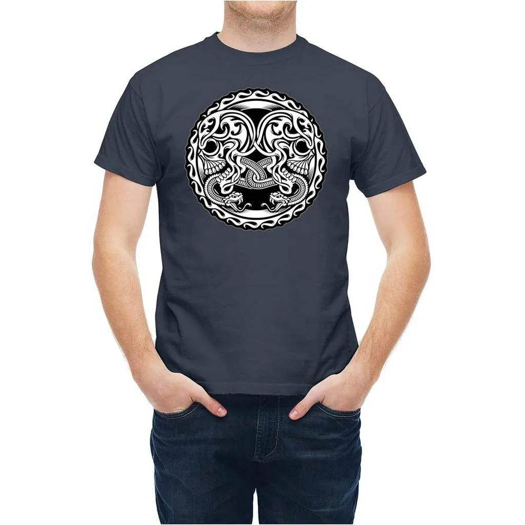 Cool Fashion Design Tribal Skulls Reptile Snake Synthesis T-Shirt Cotton Round Neck Short Sleeve Men's T Shirt
Cool Fashion Design Tribal Skulls Reptile Snake Synthesis T-Shirt Cotton Round Neck Short Sleeve Men's T Shirt