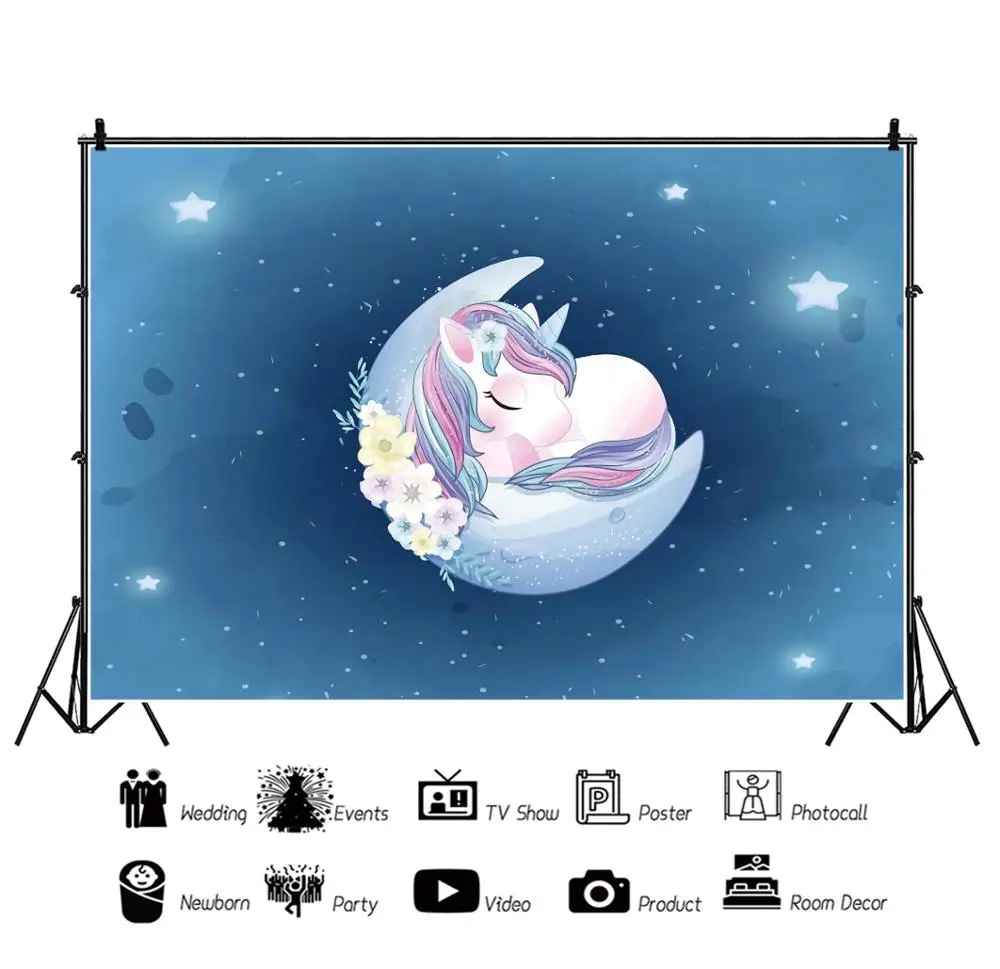 Yeele Baby Shower Birthday Dreamy Blue Starry Sky Unicorn Moon Flower Backdrop Photography Photo Studio Photophone Background
Yeele Baby Shower Birthday Dreamy Blue Starry Sky Unicorn Moon Flower Backdrop Photography Photo Studio Photophone Background