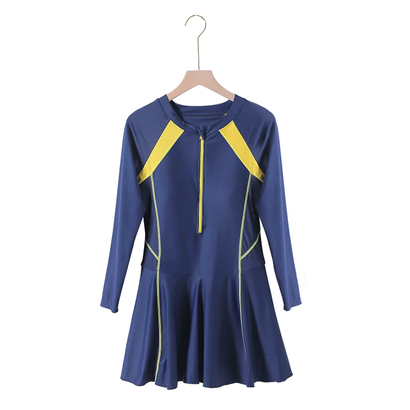 Women One Piece Swimming Suit Sport Beach Wear Long Sleeves Swim Dress Padded Bathing Suit Surf Suit High Qaulity
Women One Piece Swimming Suit Sport Beach Wear Long Sleeves Swim Dress Padded Bathing Suit Surf Suit High Qaulity