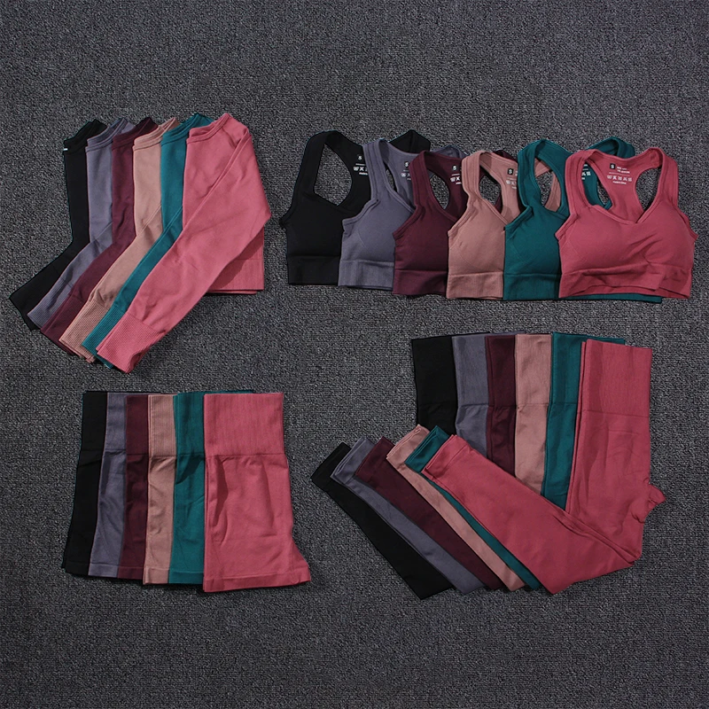 Women's Clothing For Yoga Sportwear For Gym Yoga Bra Long Sleeves Crop Top Traning High Waist Leggings Sports Fitness Clothes
Women's Clothing For Yoga Sportwear For Gym Yoga Bra Long Sleeves Crop Top Traning High Waist Leggings Sports Fitness Clothes