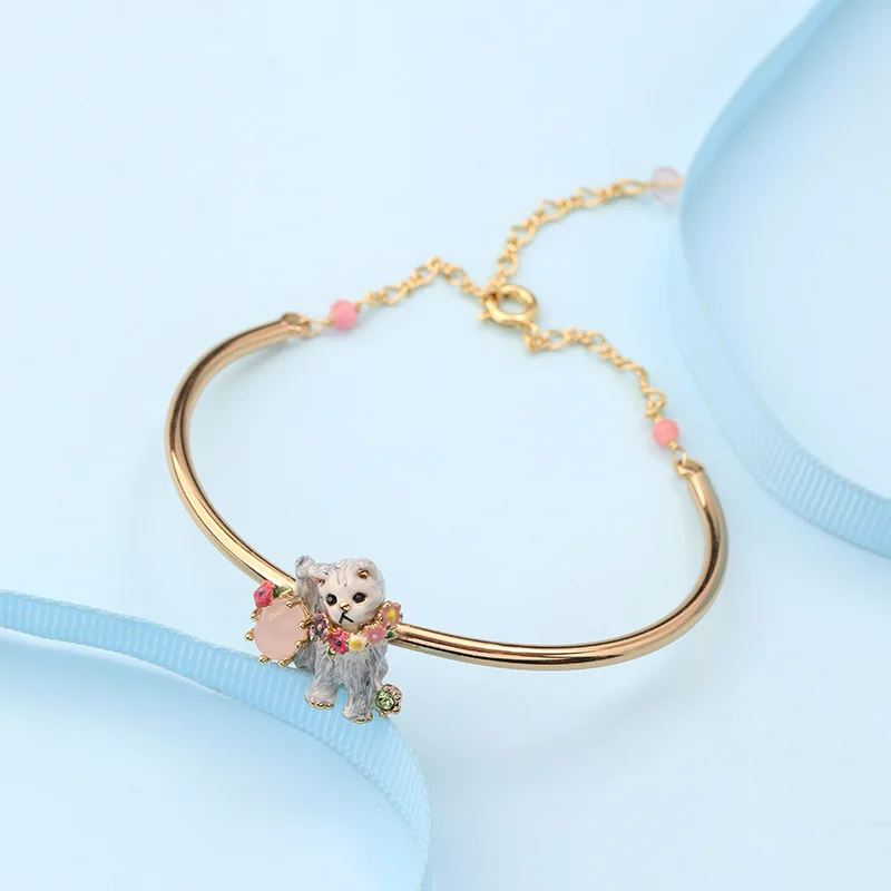 European and American Style New Hand-painted Enamel Glaze Opening Adjustable Bracelet Cat Bangle Fashion Personality Bracelet
European and American Style New Hand-painted Enamel Glaze Opening Adjustable Bracelet Cat Bangle Fashion Personality Bracelet