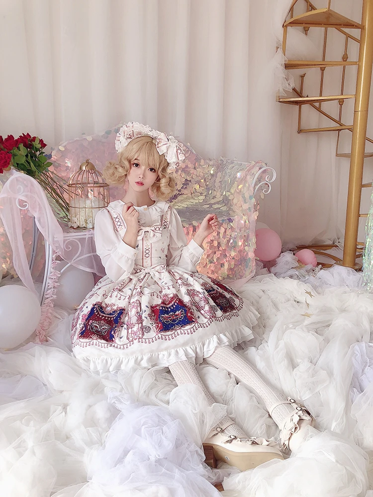Gothic palace sweet princess high waist printing victorian dress kawaii girl gothic lolita jsk loli cute girl dress jsk student
Gothic palace sweet princess high waist printing victorian dress kawaii girl gothic lolita jsk loli cute girl dress jsk student